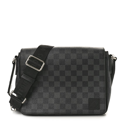 Louis Vuitton LOUIS VUITTON Damier Graphite District PM NM 1 of 16