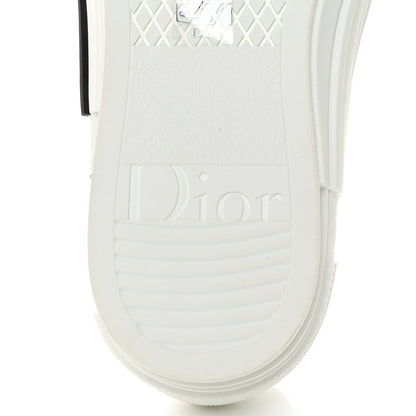 Christian Dior Technical Canvas Oblique Mens B23 Slip On Sneakers 42 White 8 of 9
