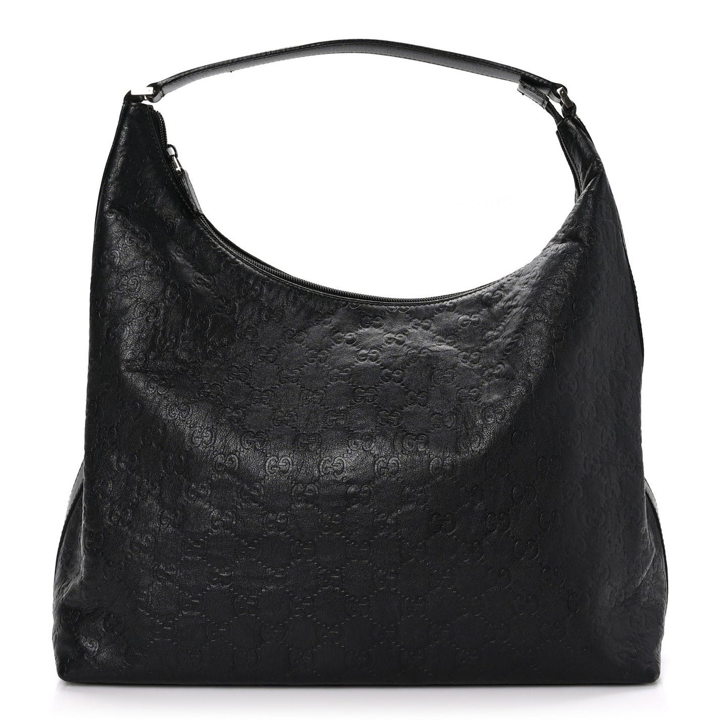 Guccissima Large Hobo Black