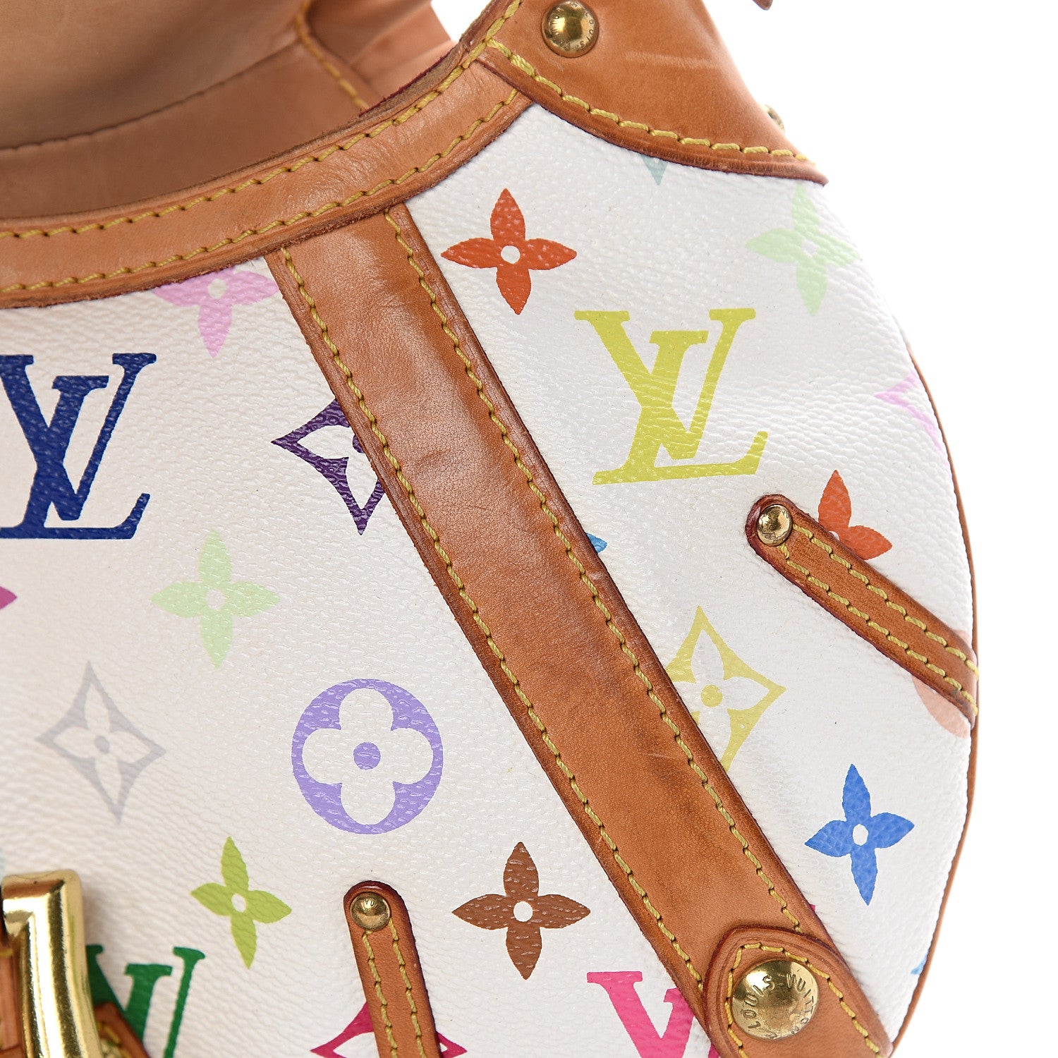 Louis Vuitton Monogram Multicolor Leonor White 9 of 12