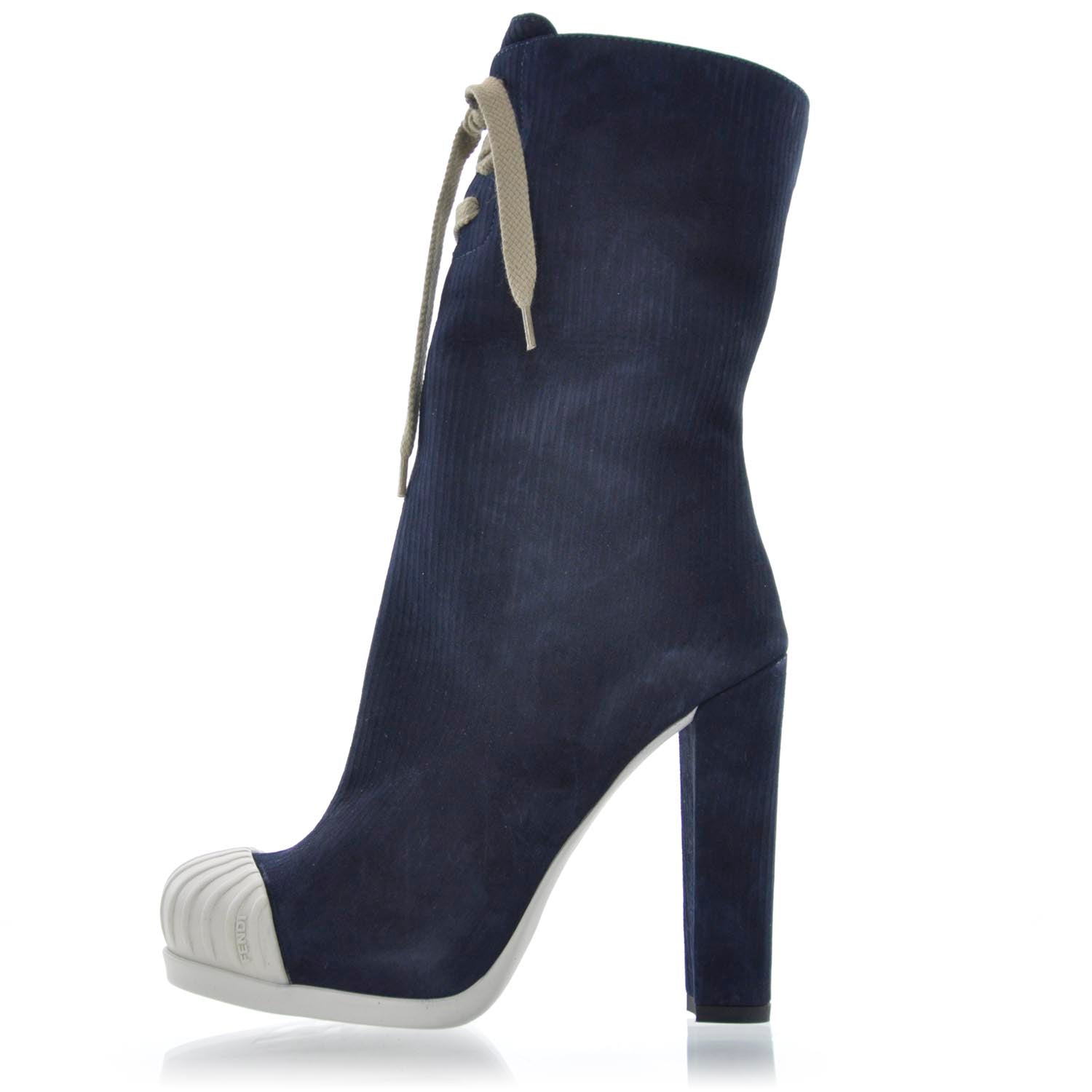 Fendi Suede Corduroy Boots 36 2 of 7