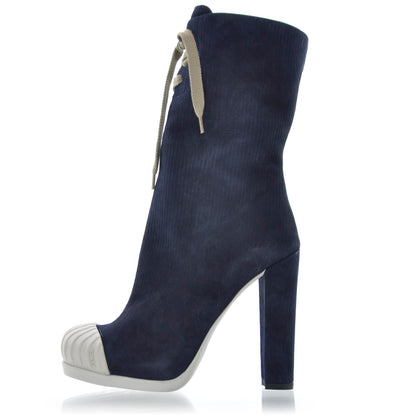 Fendi Suede Corduroy Boots 36 2 of 7