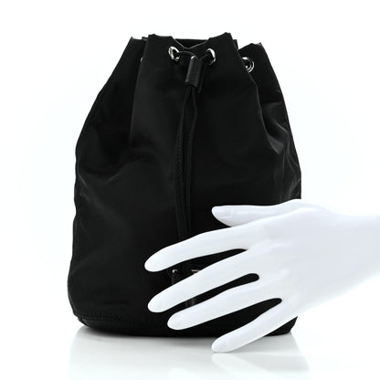 Prada Nylon Vela Drawstring Pouch Black 2 of 9