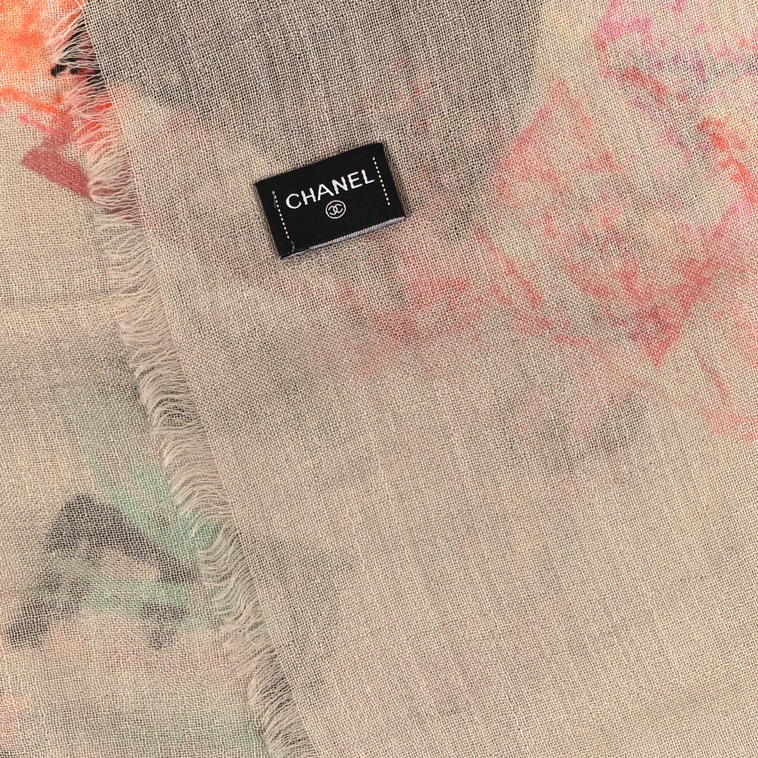 Chanel Cashmere No. 5 Scarf Multicolor 3 of 3
