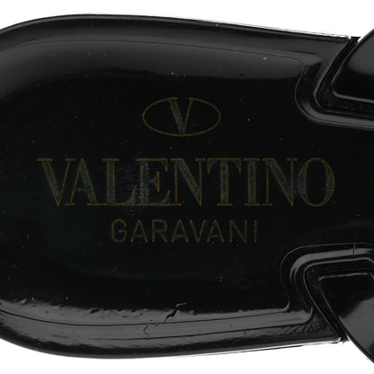 Valentino Garavani PVC Jelly Rockstud Bow Thong Sandals 41 Black 7 of 9