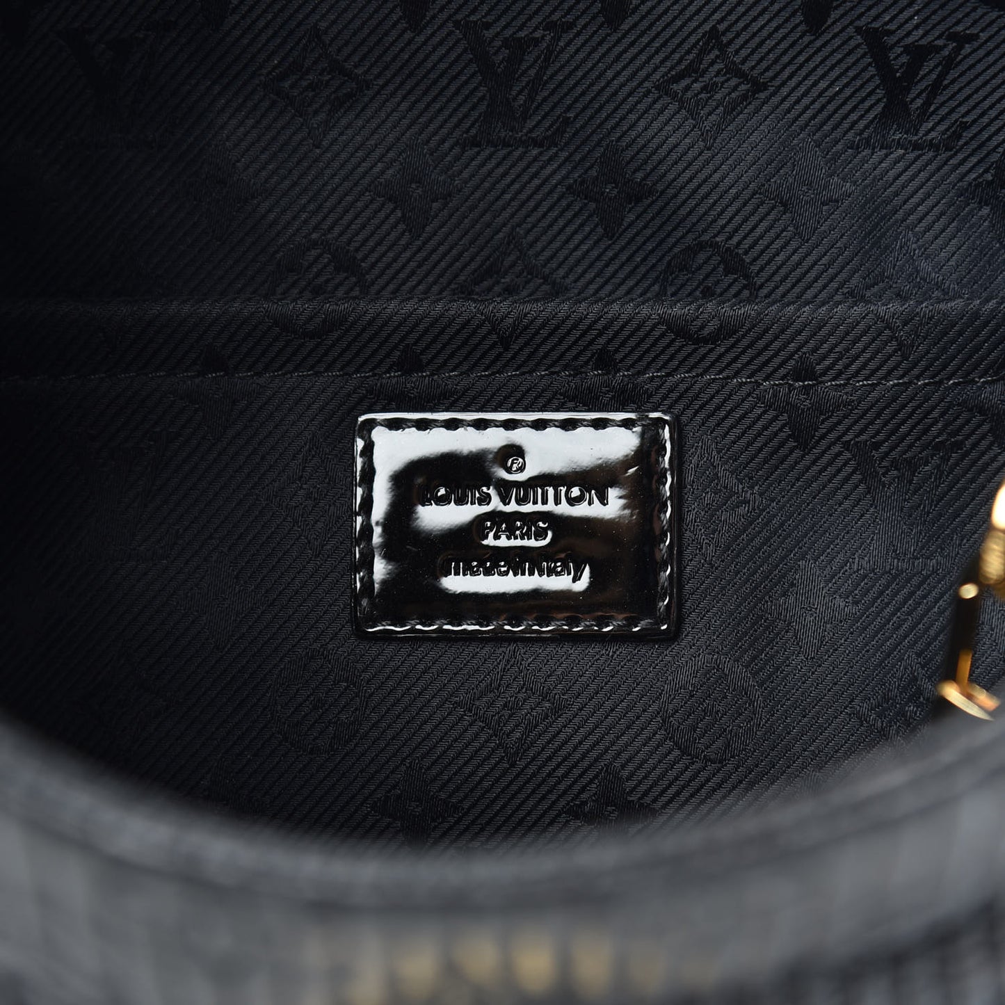 Calfskin Quilted Monogram Altair Clutch Black