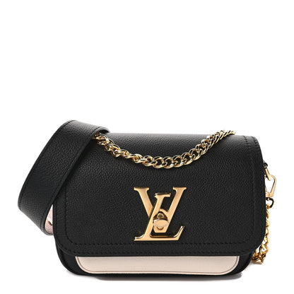 Louis Vuitton Grained Calfskin Lockme Tender Black 1 of 9
