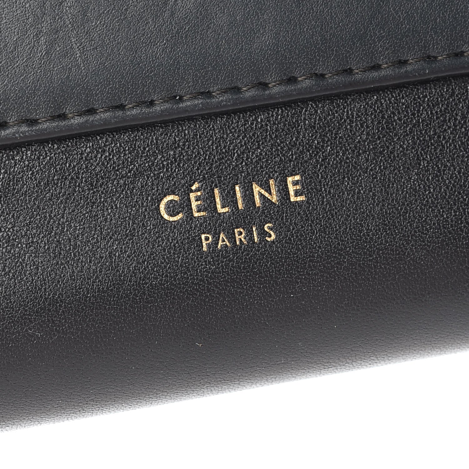 Celine Calfskin Lizard Clutch On A Chain Black 6 of 8