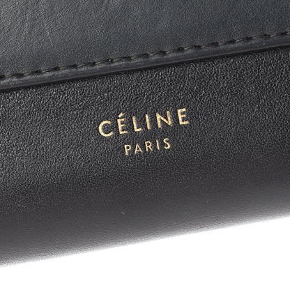 Celine Calfskin Lizard Clutch On A Chain Black 6 of 8