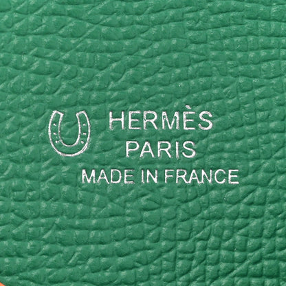 Hermes Epsom Horseshoe Verso Calvi Card Case Orange Vert Vertigo 7 of 10