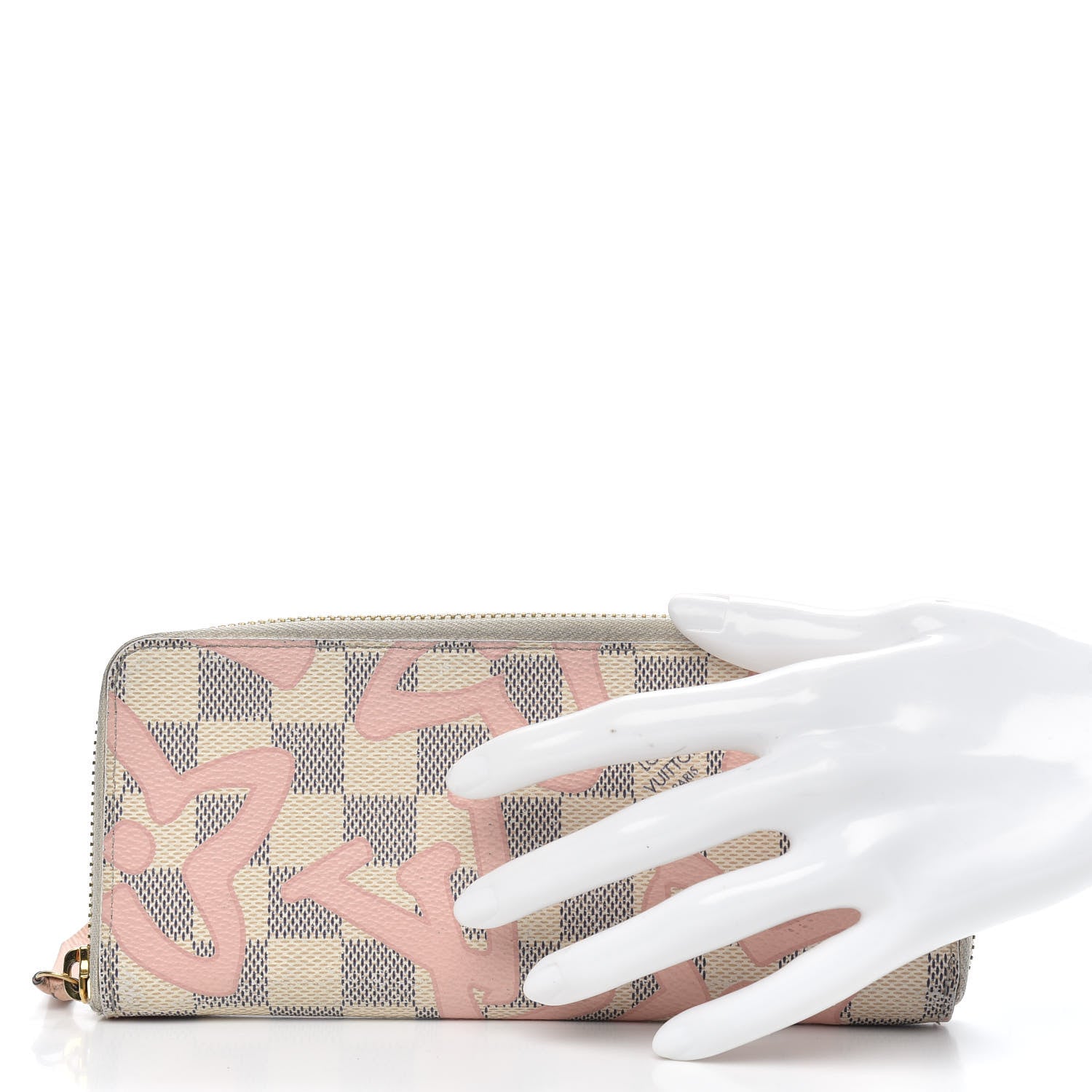 Louis Vuitton Damier Azur Tahitienne Clemence Wallet 2 of 11