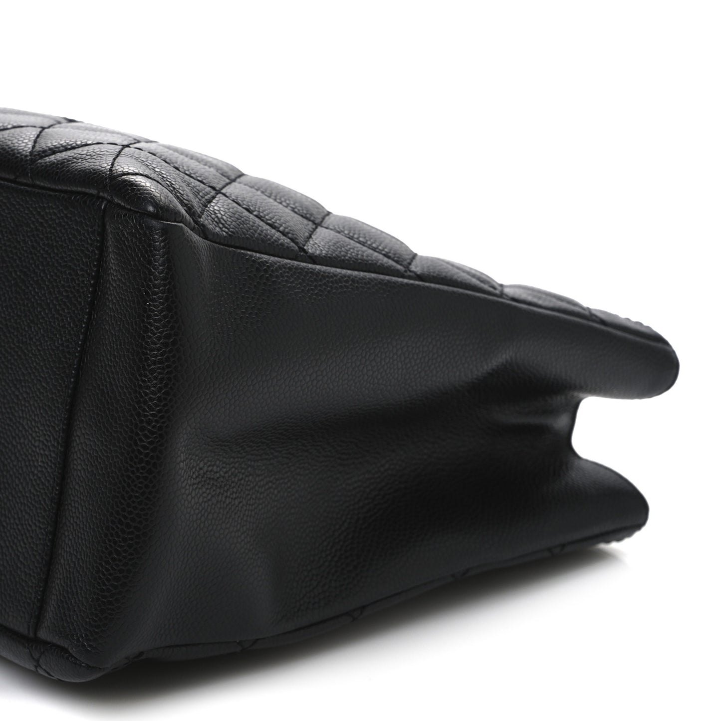 Caviar Quilted Grand Shopping Tote GST Black