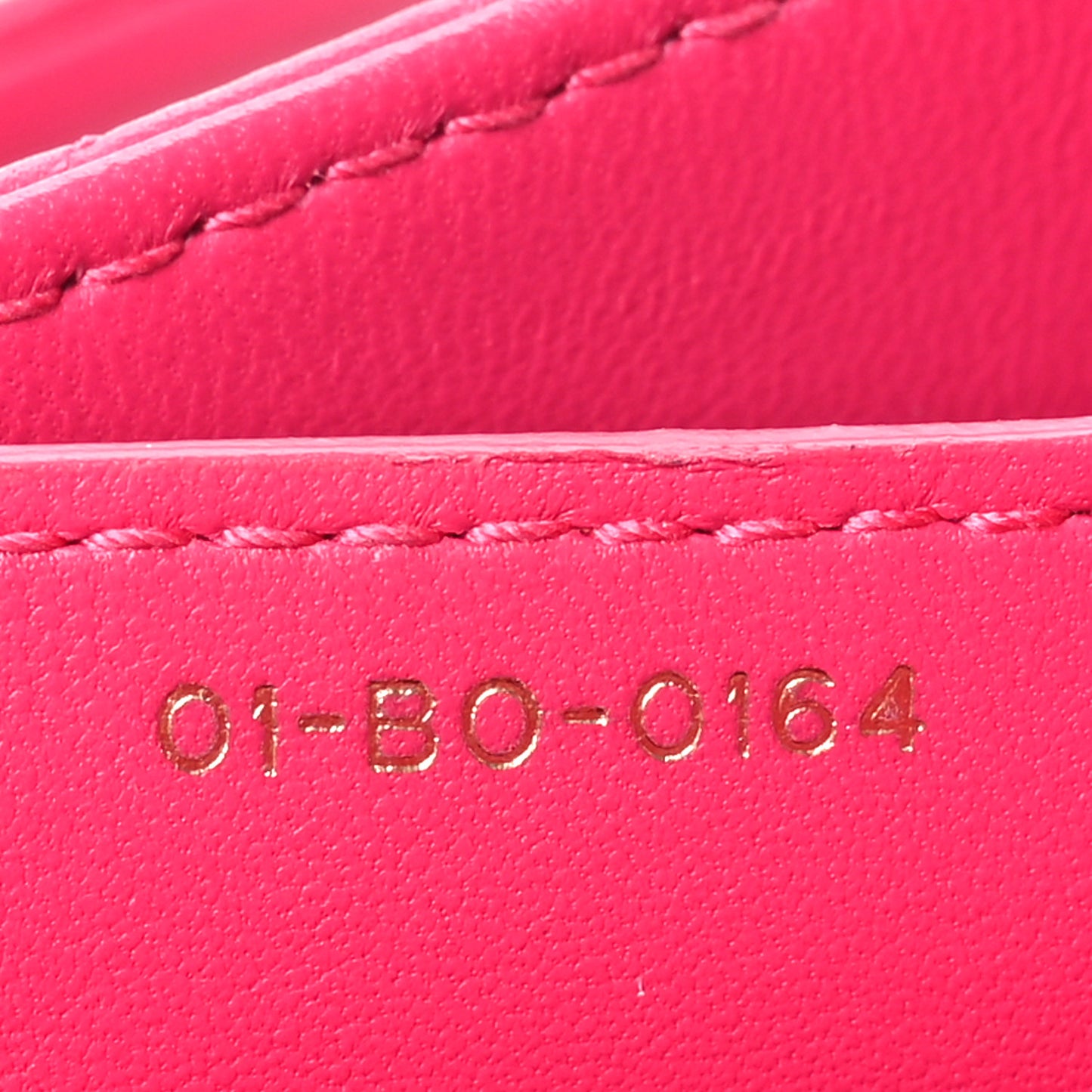 Lambskin Cannage Medium Lady Dior Fuchsia