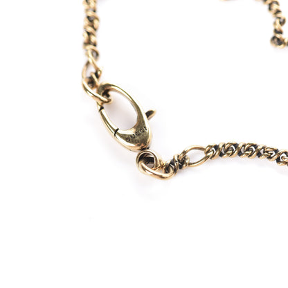 Gucci Metal Brass Swarovski Lion Head Necklace Gold Yellow 4 of 6