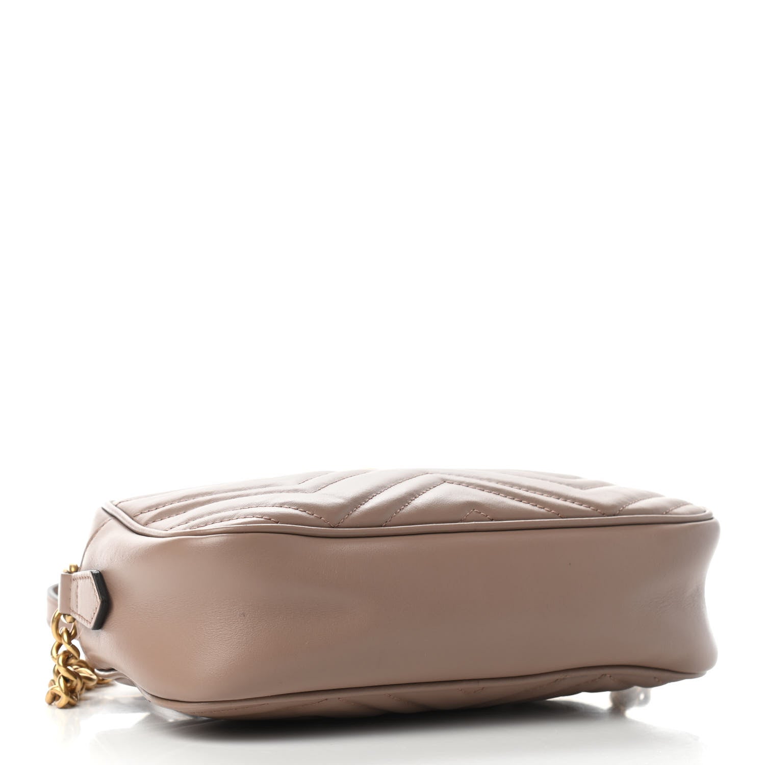 Gucci Calfskin Matelasse Small GG Marmont Chain Shoulder Bag Porcelain Rose 4 of 10