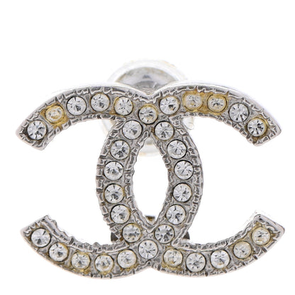 Chanel Crystal CC Earrings Silver 7 of 8