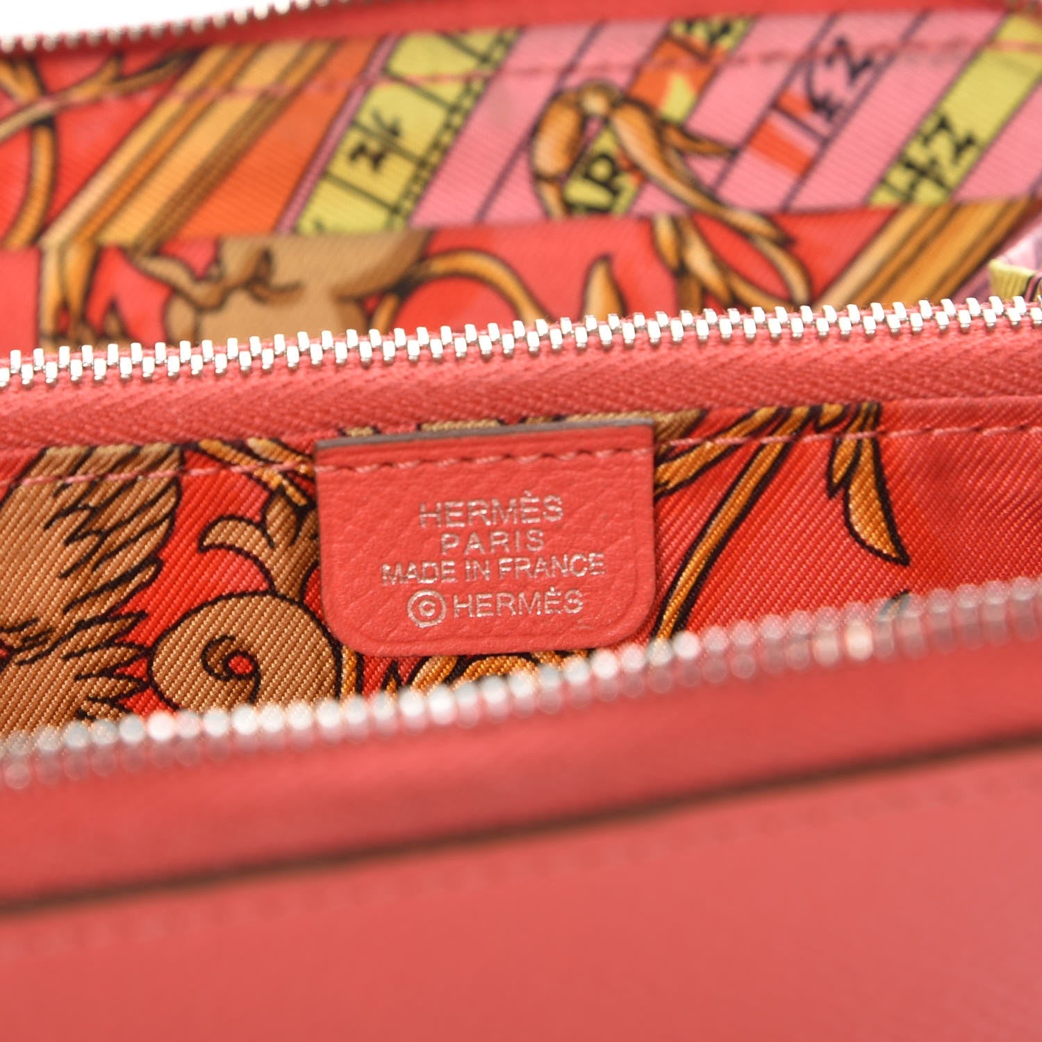 Hermes Epsom Silk'in Compact Wallet Rose Jaipur 6 of 9