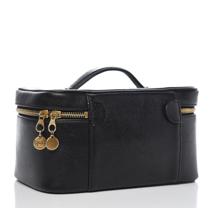 Chanel Caviar Cosmetic Vanity Bag Black 3 of 11