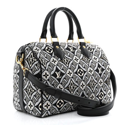 Louis Vuitton Jacquard Since 1854 Speedy Bandouliere 25 Grey 3 of 10