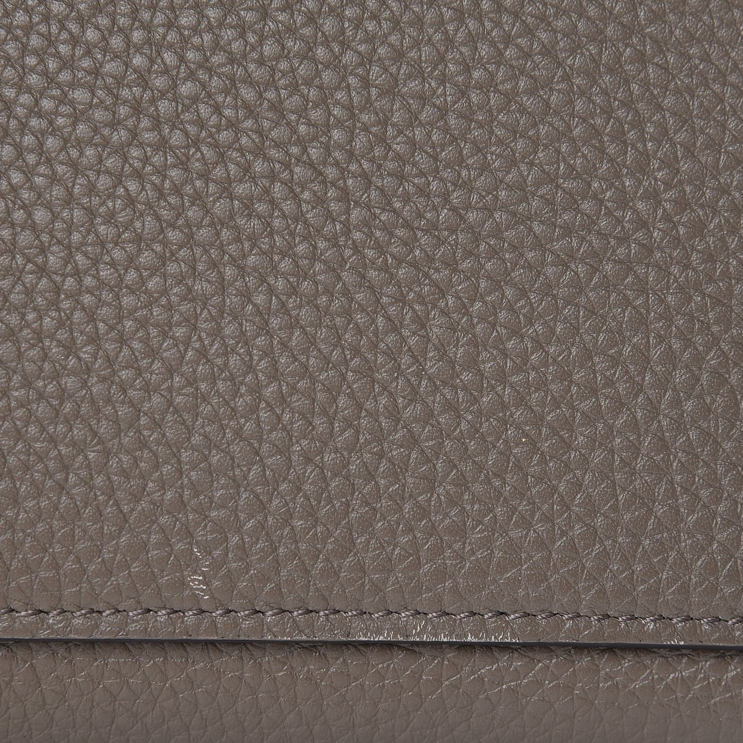 Drummed Calfskin Suede Small Trapeze Souris