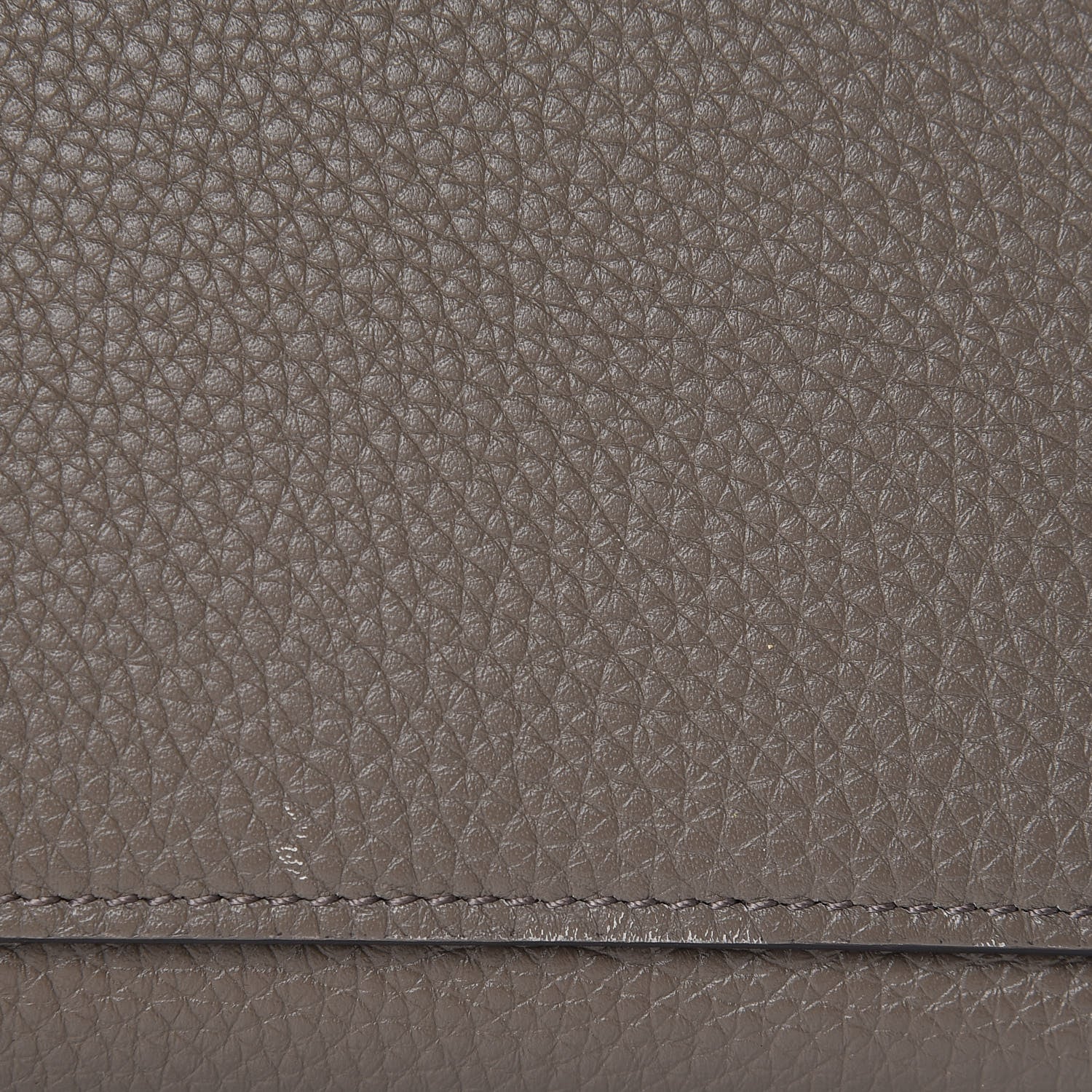 Celine Drummed Calfskin Suede Small Trapeze Souris 10 of 11