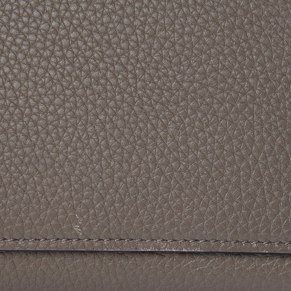 Celine Drummed Calfskin Suede Small Trapeze Souris 10 of 11