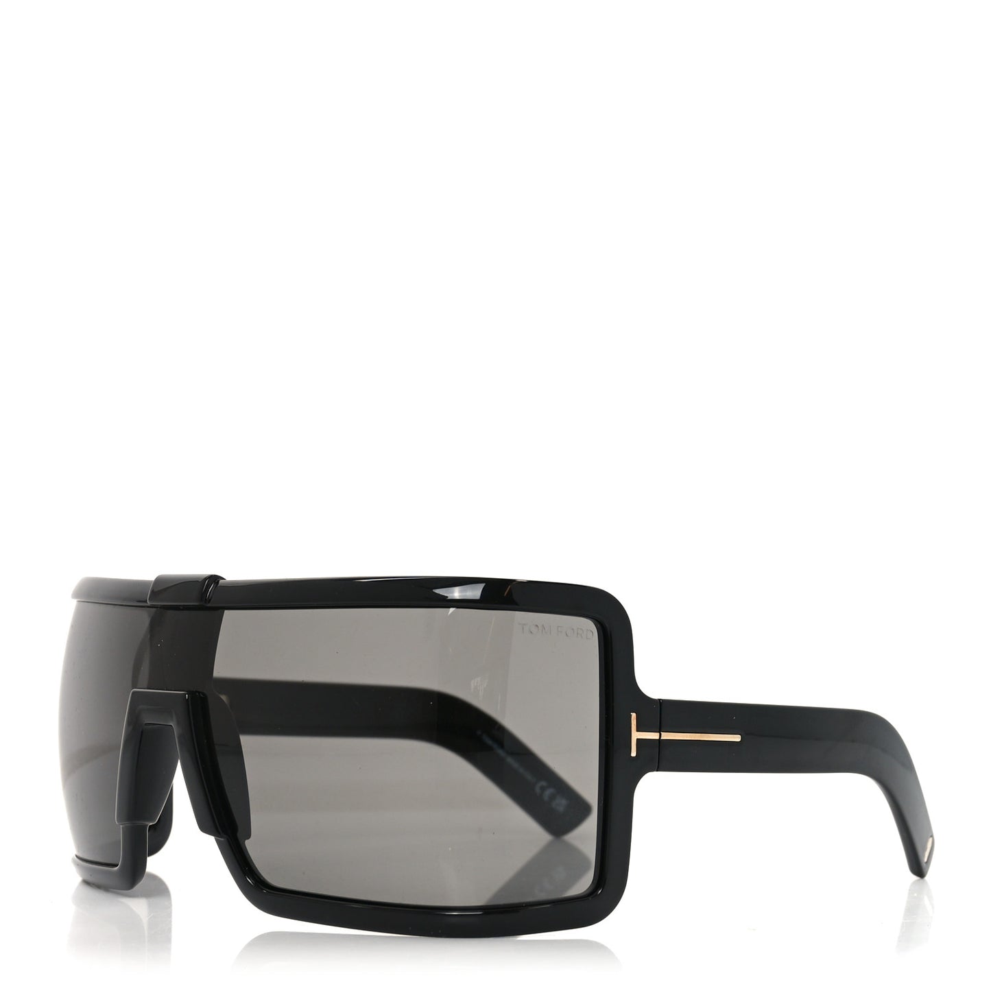 Acetate Parker Square Shield Sunglasses TF1118 Black