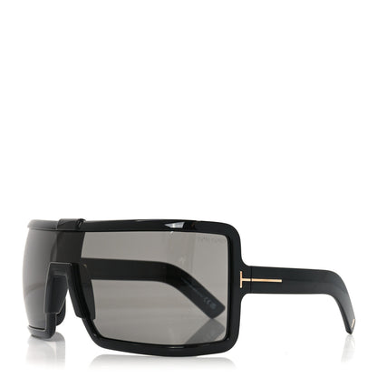 Tom Ford Acetate Parker Square Shield Sunglasses TF1118 Black 1 of 7