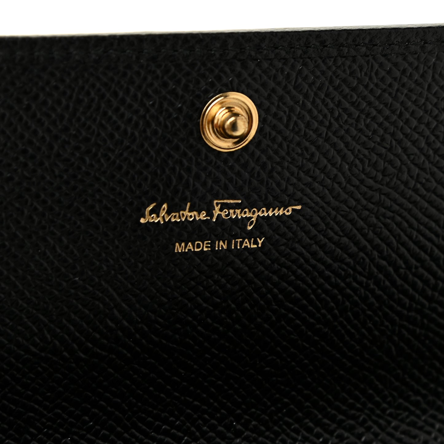 Printed Calfskin Vara Bow Continental Wallet Black