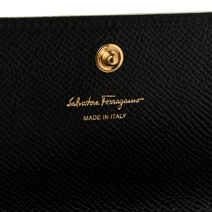 Salvatore Ferragamo Printed Calfskin Vara Bow Continental Wallet Black 9 of 17