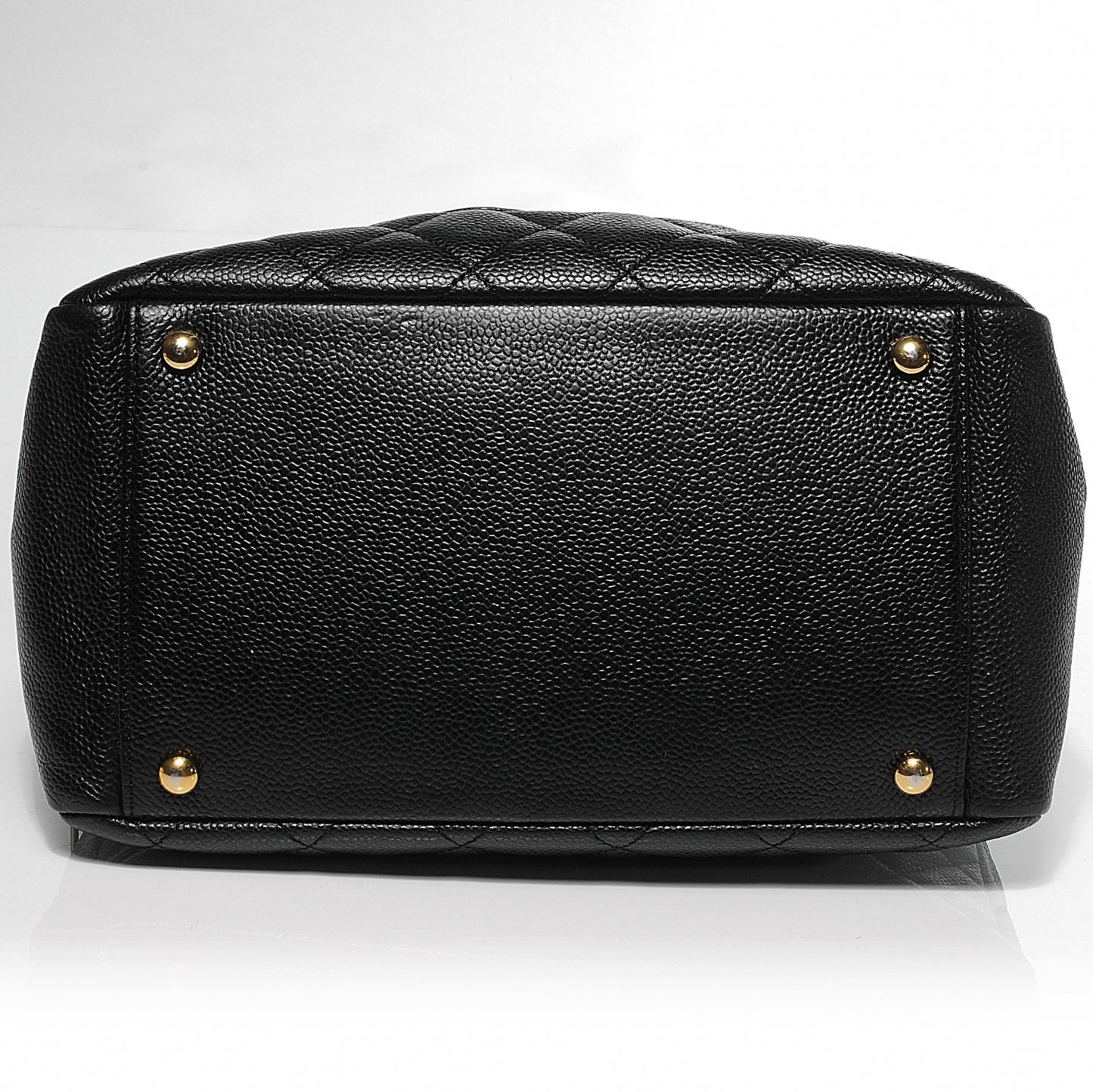 Caviar Quilted Petit Timeless Tote PTT Black
