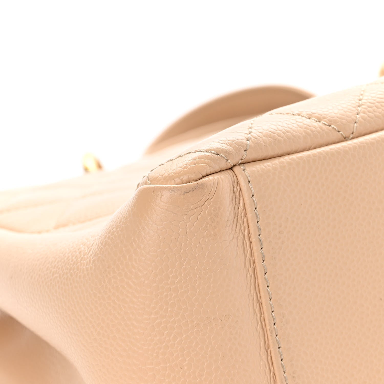 Chanel Caviar Quilted Grand Shopping Tote GST Beige Clair 9 of 14