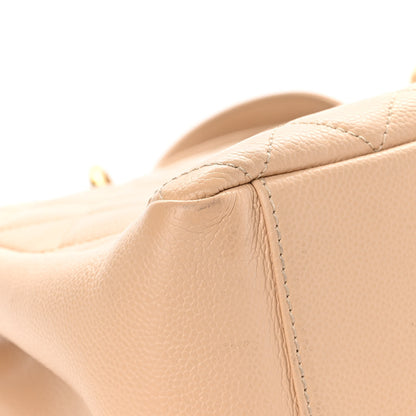 Chanel Caviar Quilted Grand Shopping Tote GST Beige Clair 9 of 14