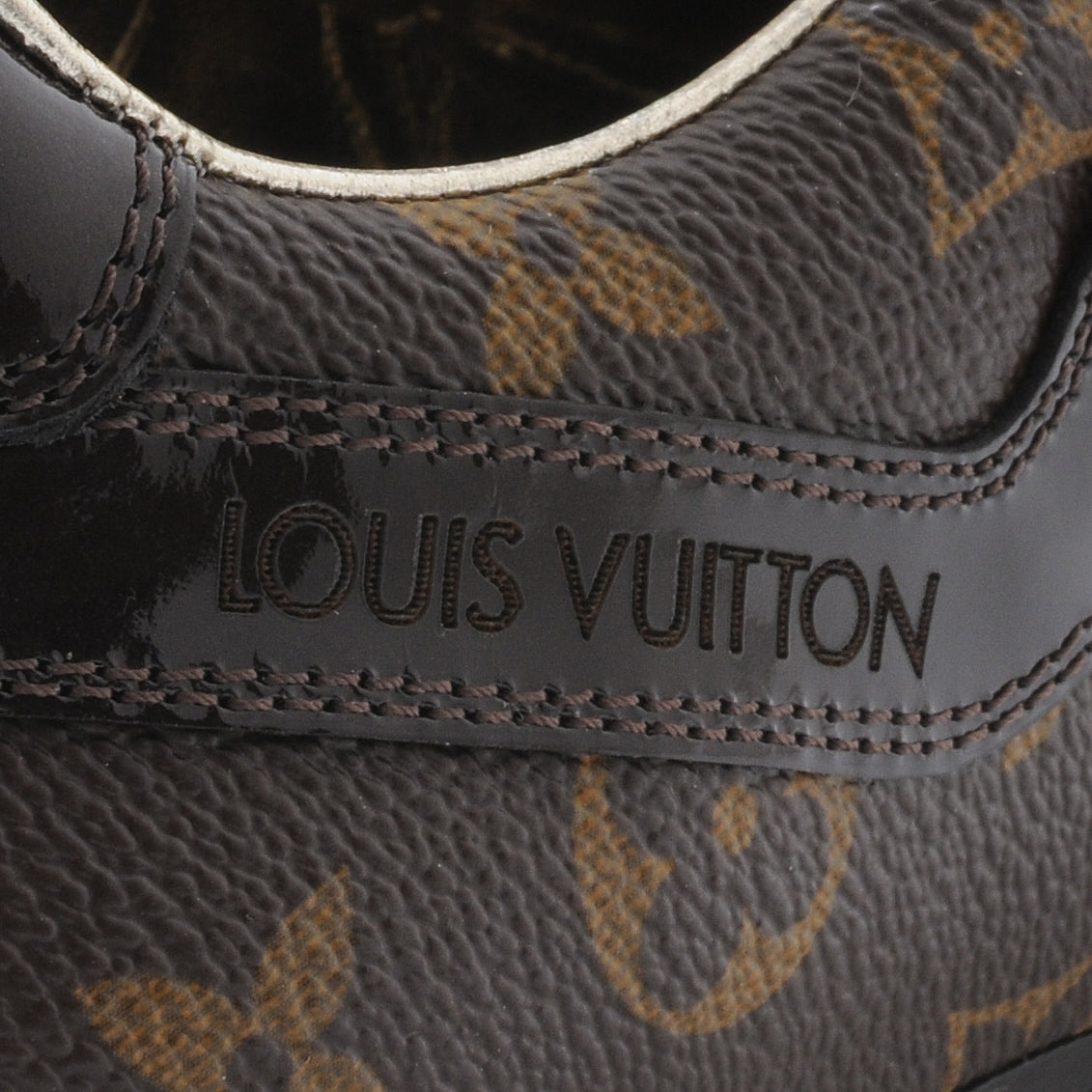Patent Monogram Globe Trotter Sneakers 35
