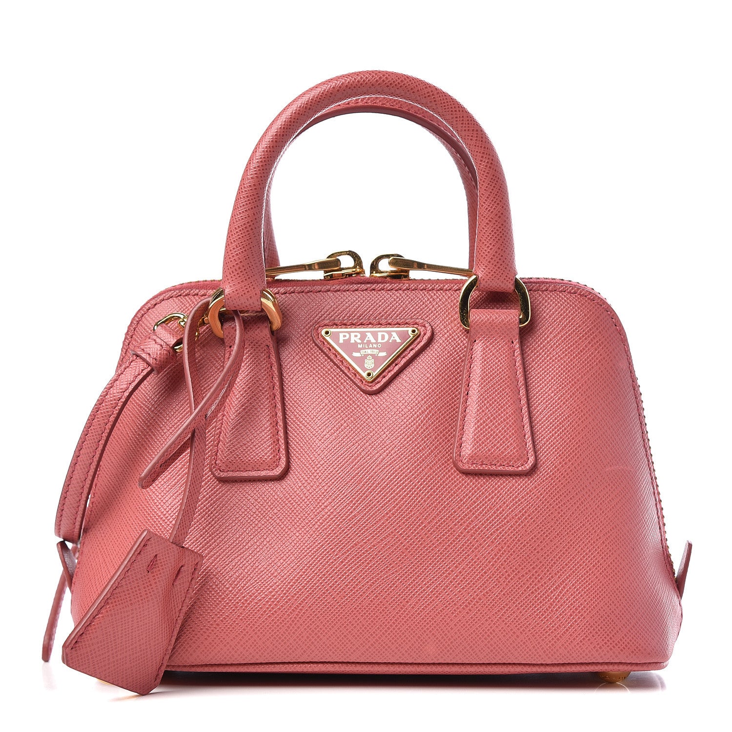 Prada Saffiano Lux Mini Promenade Tote Peonia 1 of 11