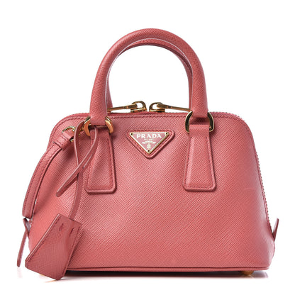 Prada Saffiano Lux Mini Promenade Tote Peonia 1 of 11