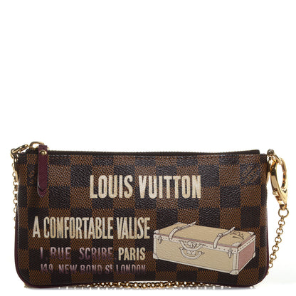 Louis Vuitton Damier Ebene Trunk Pochette Milla MM 1 of 8
