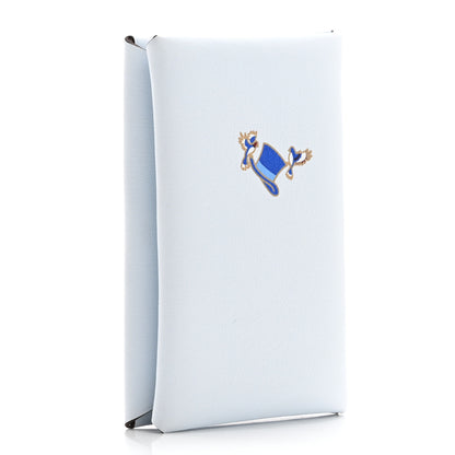 Hermes Swift Printed Cowboy Calvi Card Case Bleu Brume 3 of 8