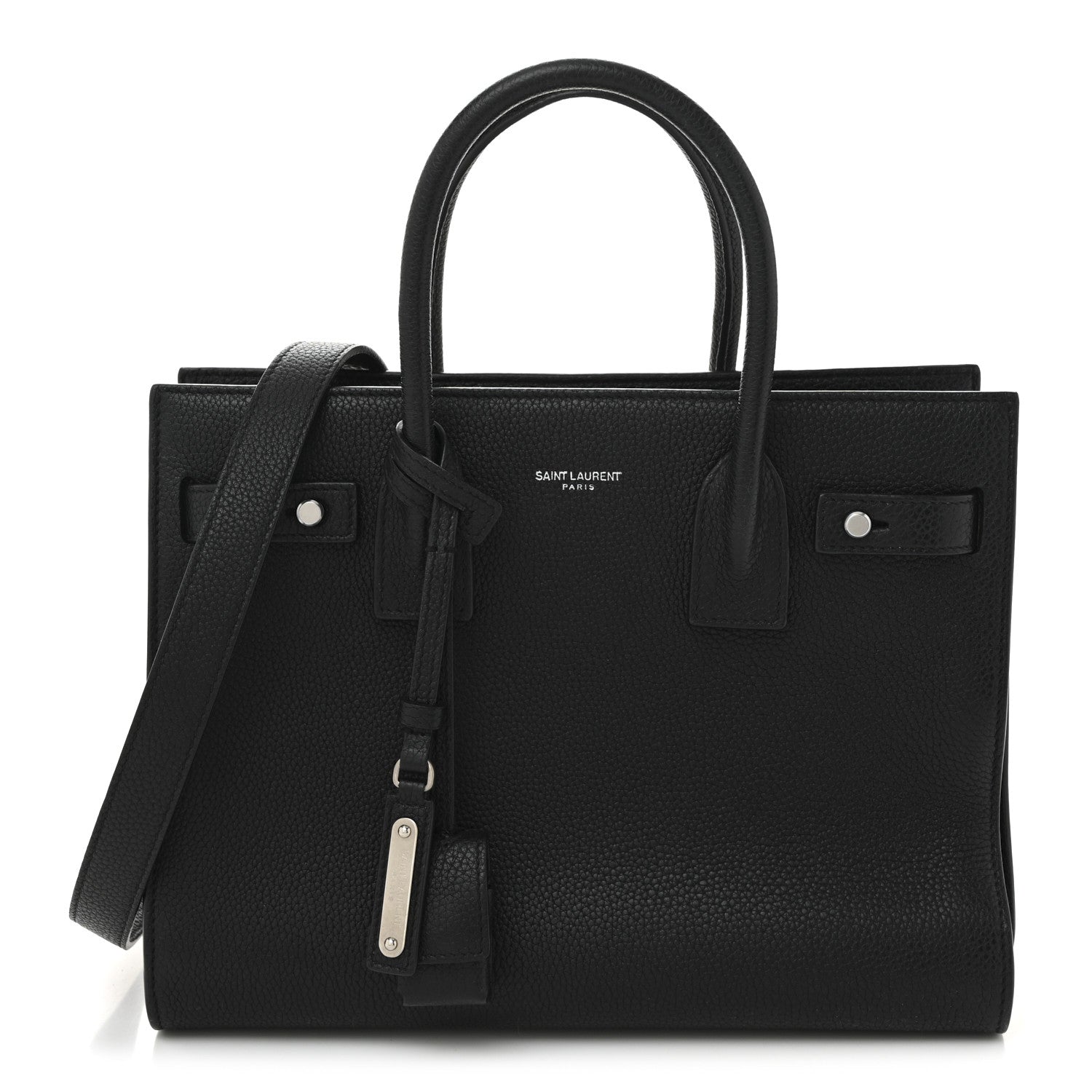 Saint Laurent Grained Calfskin Baby Sac De Jour Souple Black 1 of 10