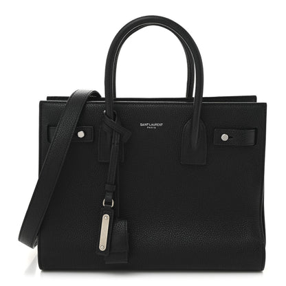 Saint Laurent Grained Calfskin Baby Sac De Jour Souple Black 1 of 10