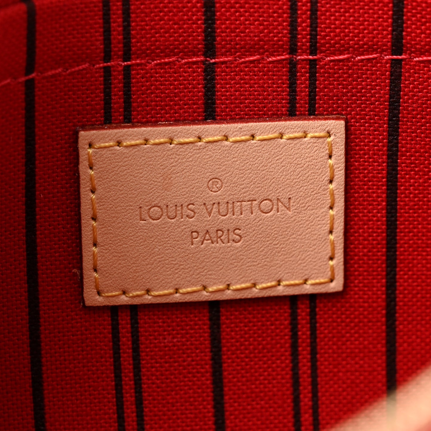 Monogram Neverfull MM GM Pochette Cherry