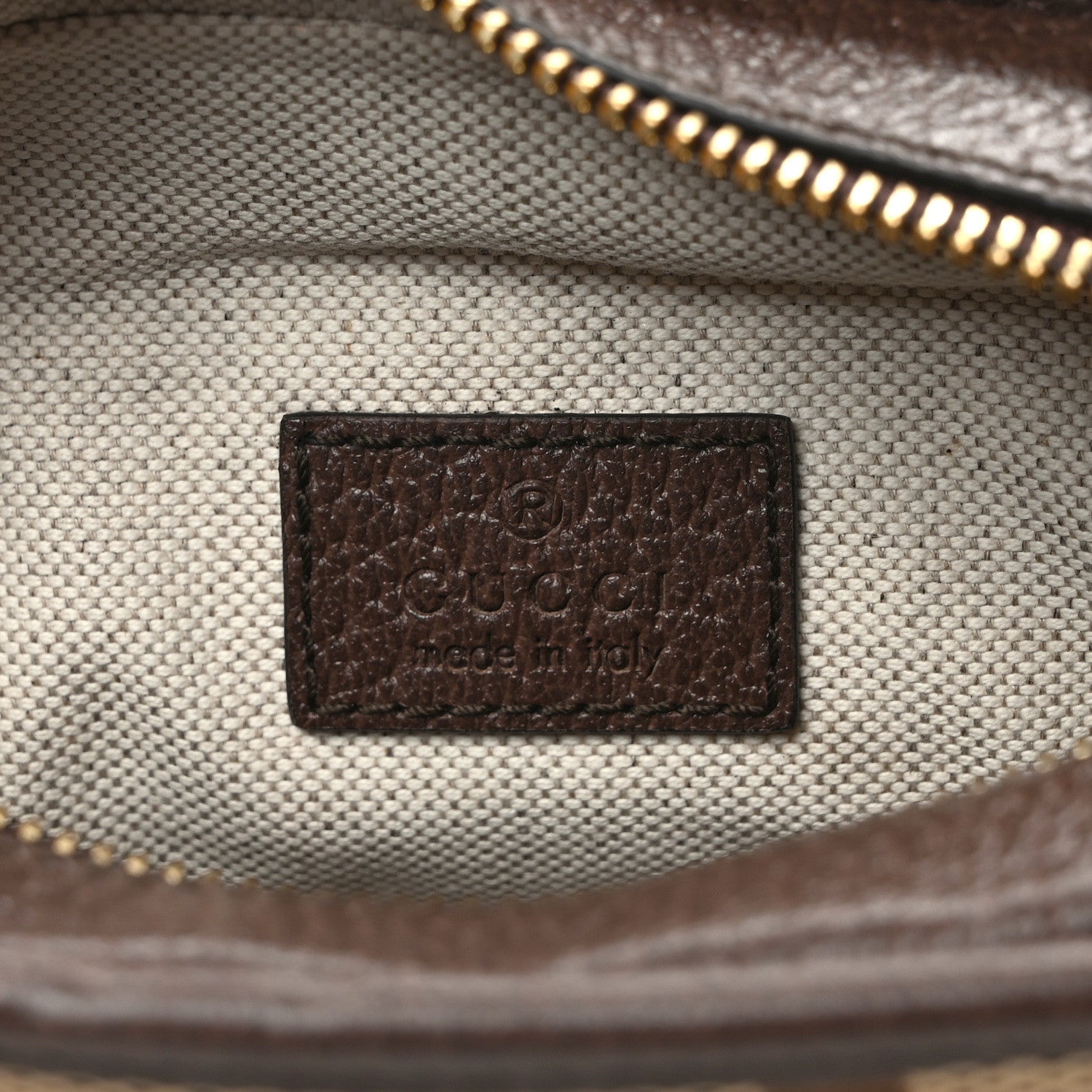 Gucci Monogram Jumbo GG Textured Dollar Calfskin Web Mini Crossbody Bag Camel Ebony New Acero 6 of 16