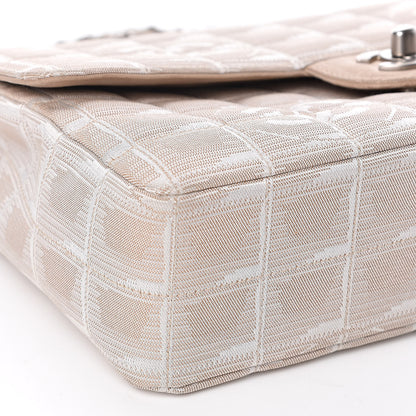 Chanel Nylon Medium Travel Flap Light Beige 11 of 16