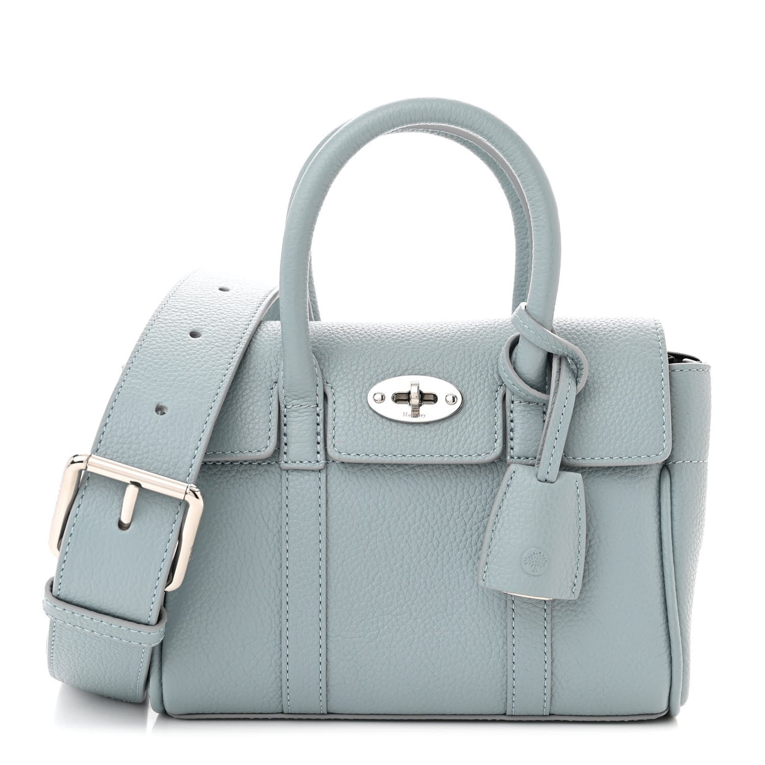 Mulberry Small Classic Grain Mini Bayswater Cloud 1 of 10
