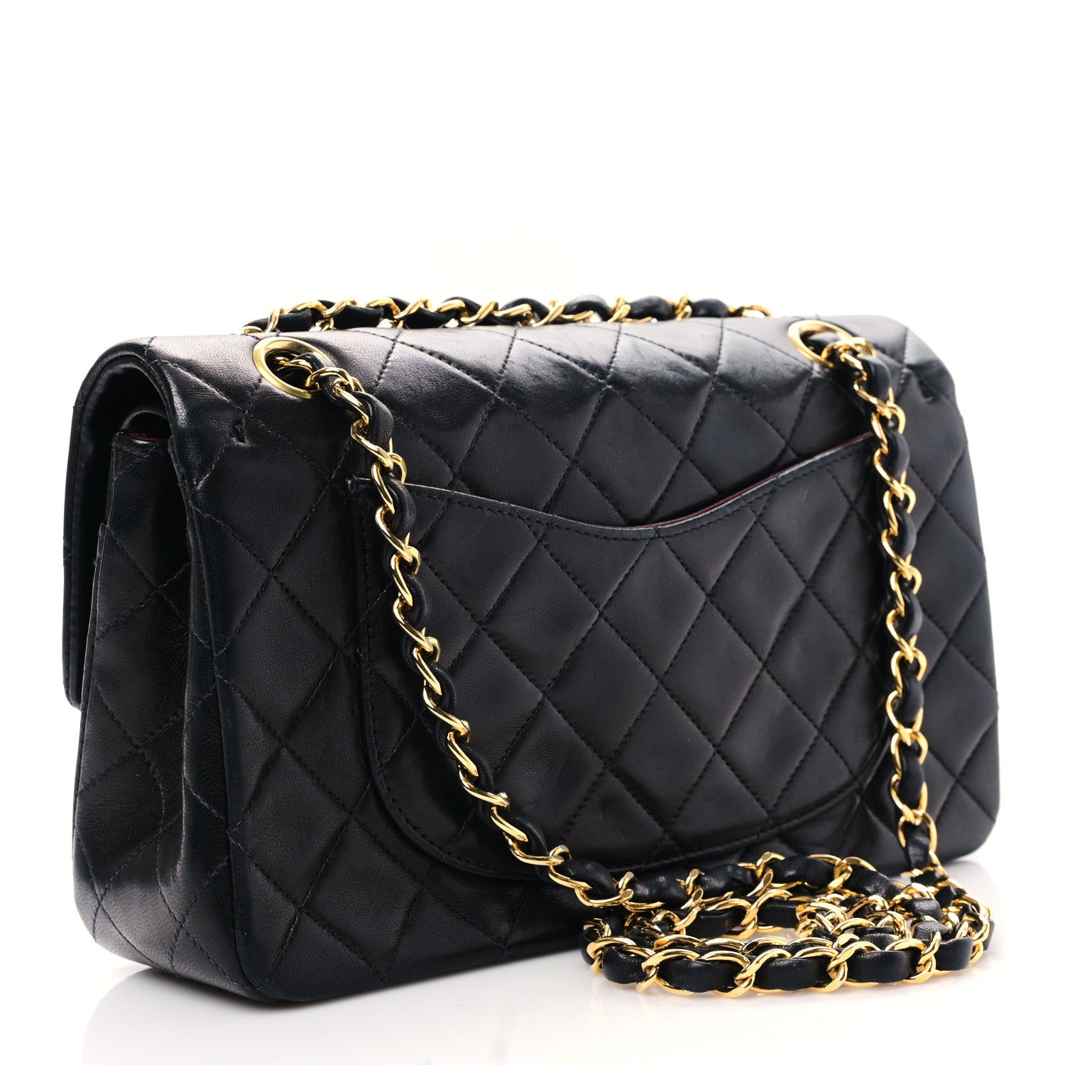 Chanel Lambskin Quilted Small Double Flap Black 3 of 10