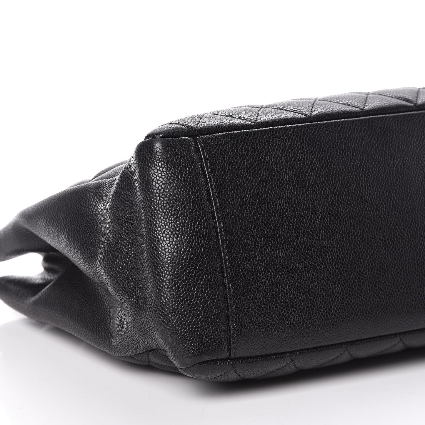 Caviar Quilted Grand Shopping Tote GST Black