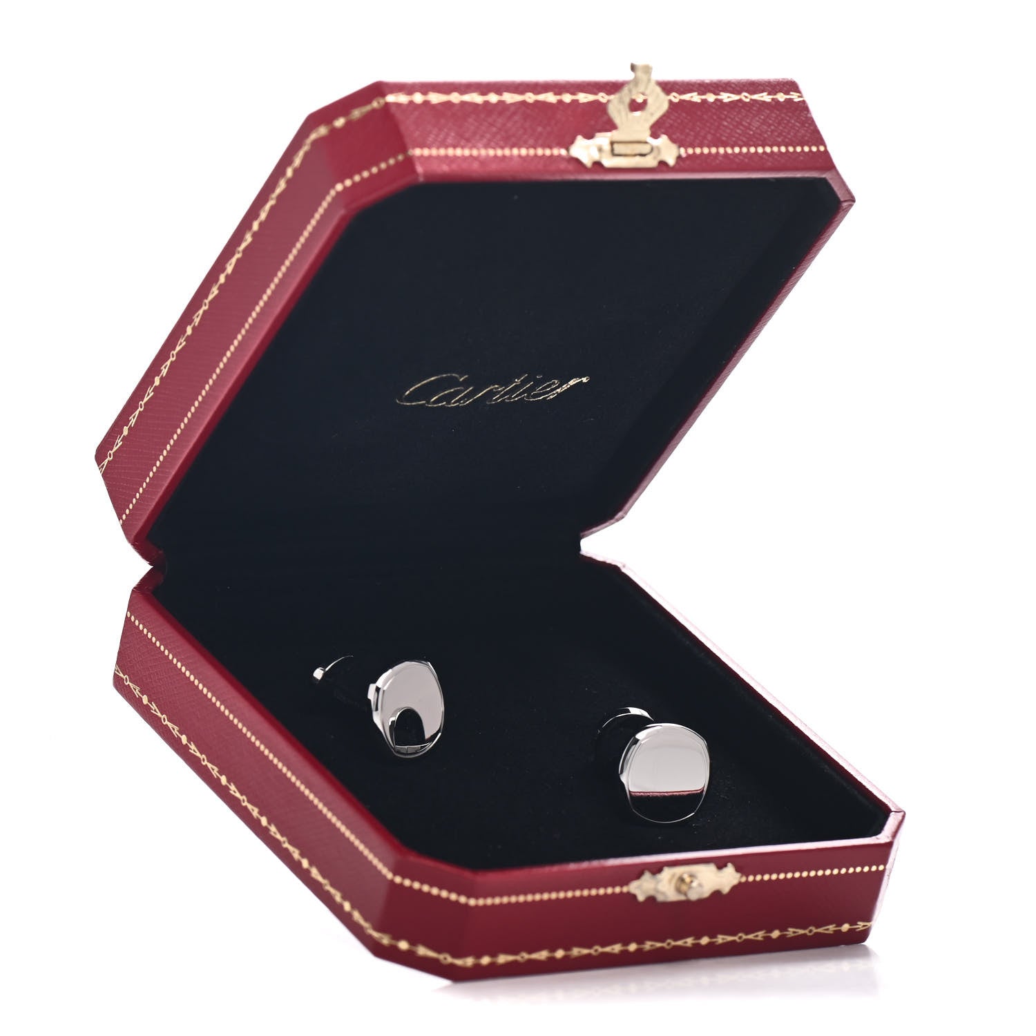 Cartier Sterling Silver Drive de Cartier Cufflinks 4 of 4