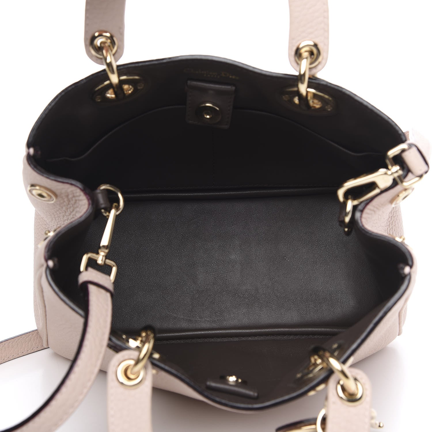 Christian Dior Calfskin Mini Diorissimo Tote Pink 5 of 10