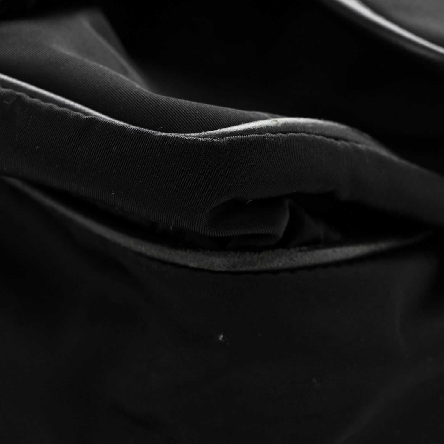 Prada Tessuto Nylon Saffiano Logo Messenger Bag Black 12 of 13