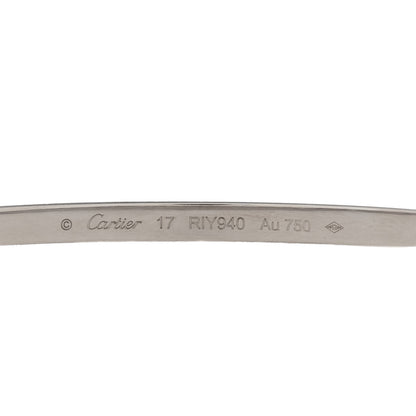 Cartier 18K White Gold Small LOVE Bracelet 17 3 of 5